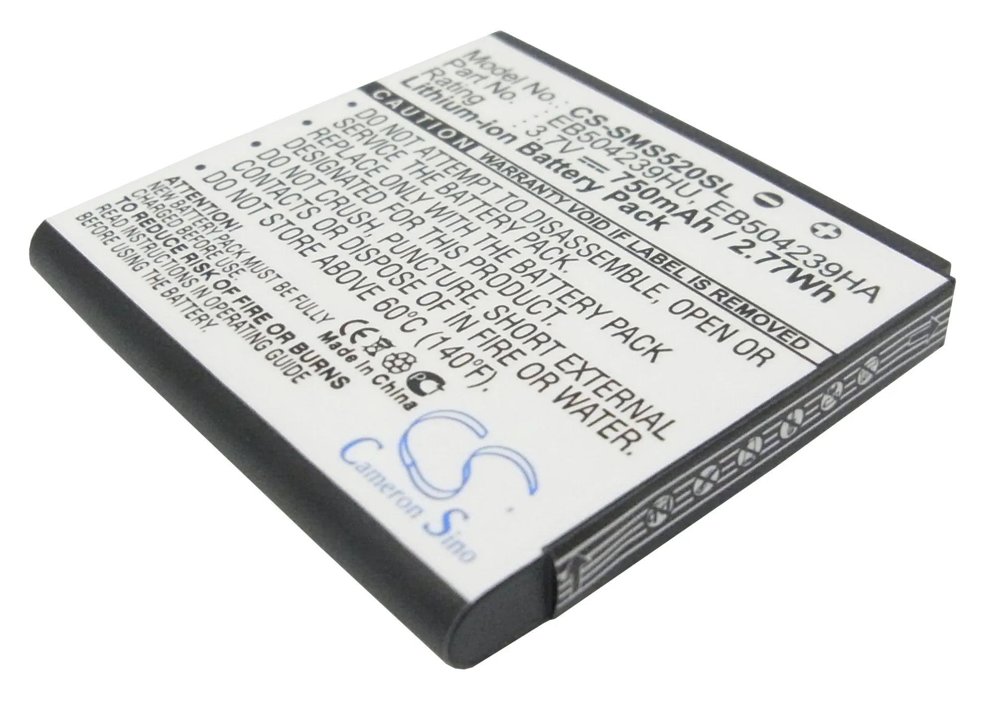 CS 750 мА/ч батарея для Samsung GT-S5200 GT-S5200C S5200 SGH-A187 EB504239HA EB504239HABSTD EB504239HU EB504239HUBSTD |
