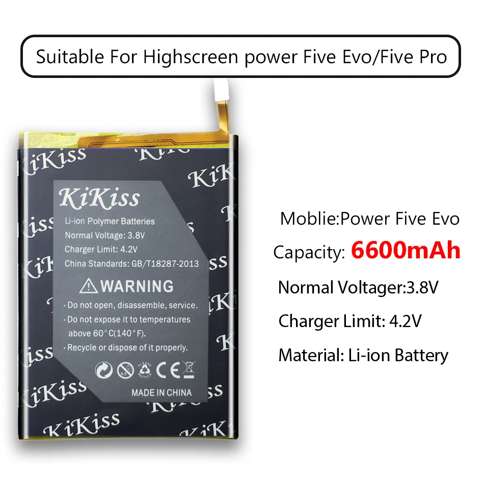 Power Five Evo 6600 мАч для Highscreen power Five Evo/Five Pro