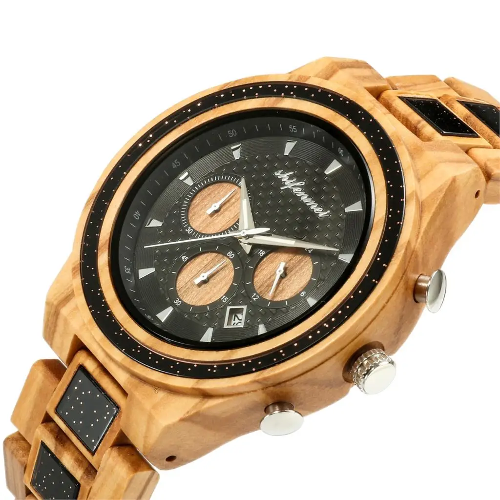 

Shifenmei S5574 Wooden Quartz Top Luxury Watches for Dad Gift reloj mujer Accept Logo Big Size Wooden Luxury Quartz Watch
