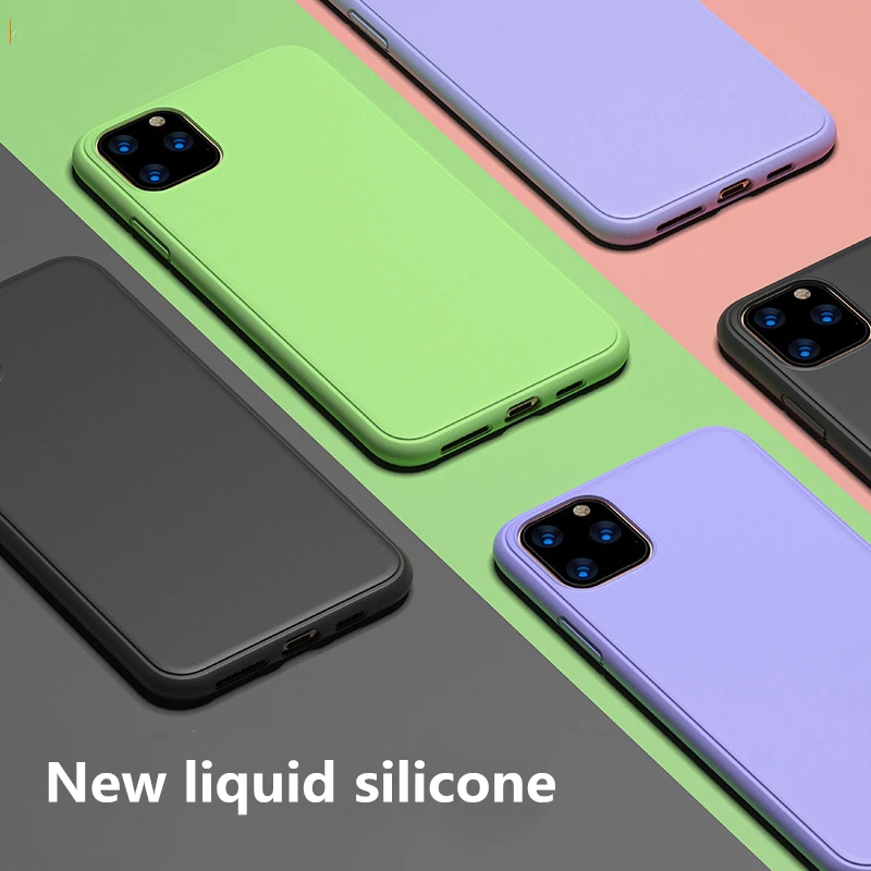 

6.1 inch For iphone 11 2019 Case New Original Silicone Fitted Case For iphone 11XR Soft TPU Hybrid Back Cover for iphone11 Case