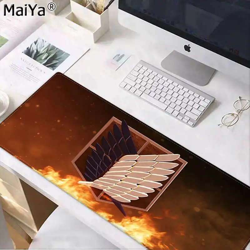 Maiya горячая Распродажа аниме атака на Титанов ноутбук компьютер коврик для мыши большой коврик для мыши клавиатуры коврик