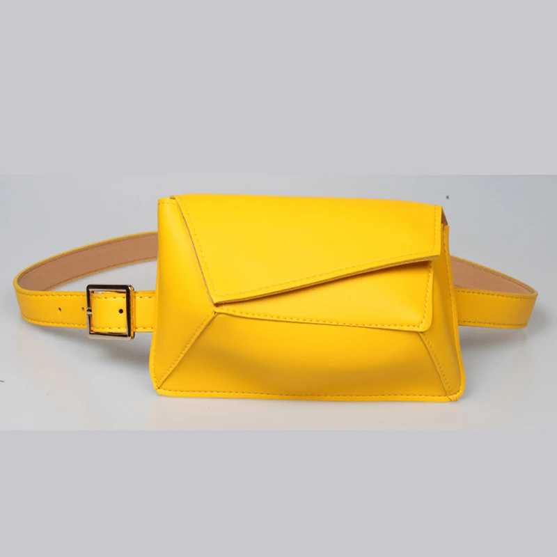 Yellow Waist bags Женская поясная сумка с узором «крокодиловая кожа», поясная сумка, мини-сумка, одноцветная монетница, модная Женская поясная сумка, сумка для живота, Mujer - Цвет: Yellow Waist bags