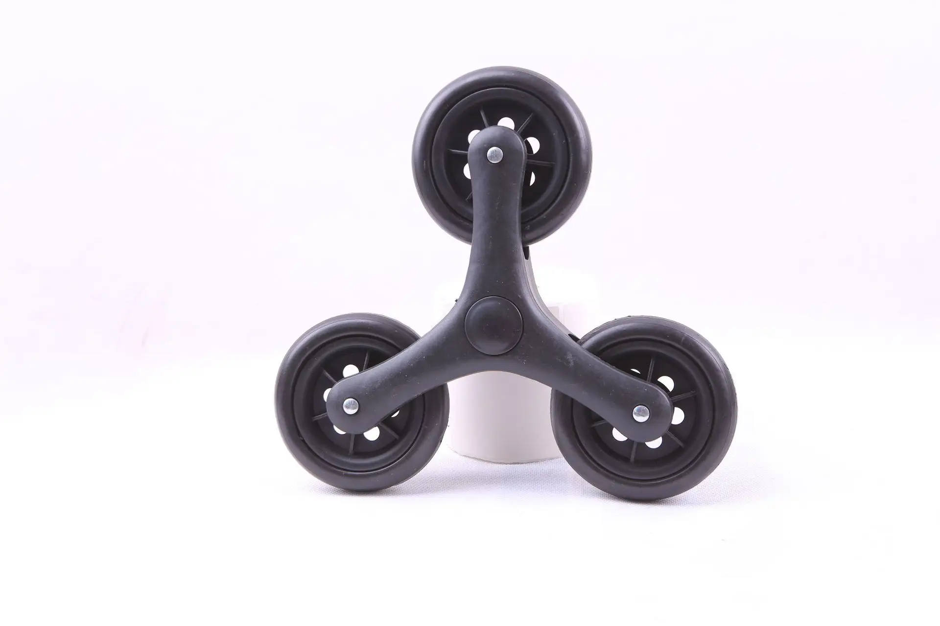 Supply Luggage Barrow Caster Manufacturers Wholesale Grocery Shopping Cart Full Plastic Foaming Wheels
