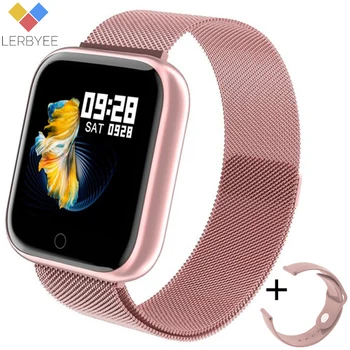

Lerbyee P70 Sport Smart Watch Heart Rate Monitor Call Reminder Fitness Watch Waterproof Music Control Smartwatch for iOS Android