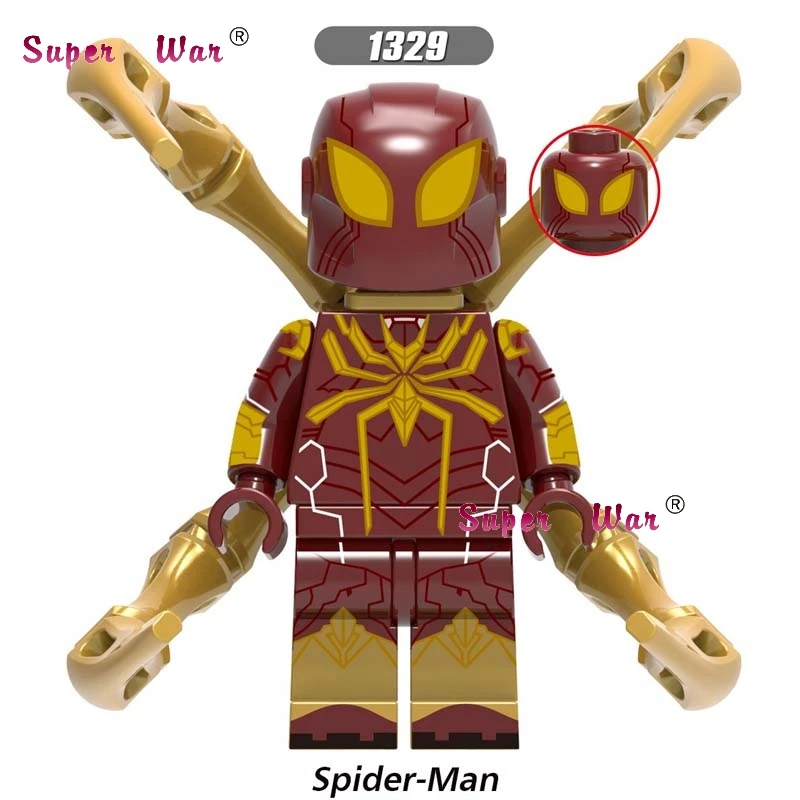 XH1329 50 шт. фильм Marvel Человек-паук Venom вдали от дома Mysterio Марии Хил Лиз гидро человек паук строительный блок для детей игрушки - Цвет: XH1329