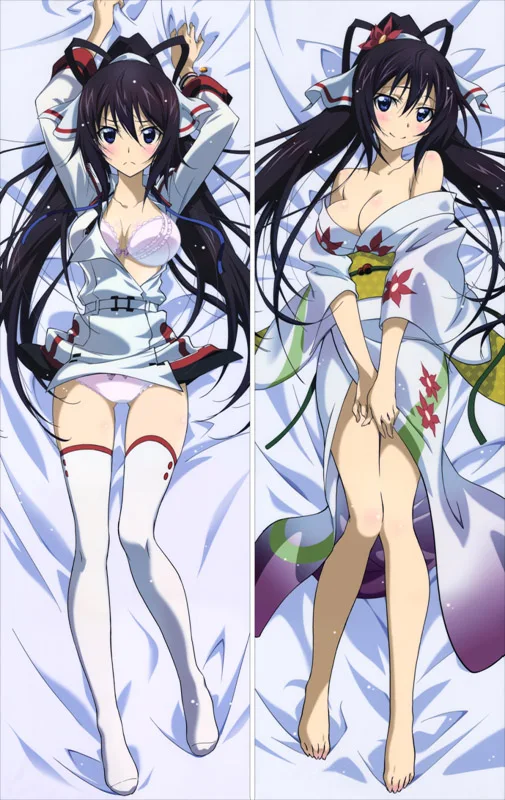S7 Аниме Infinite Stratos Dakimakura, чехол с персонажами Laura& Huang Lingyin, Чехол на подушку, Charlotte& Houki Hugs, Чехол на подушку - Color: S7