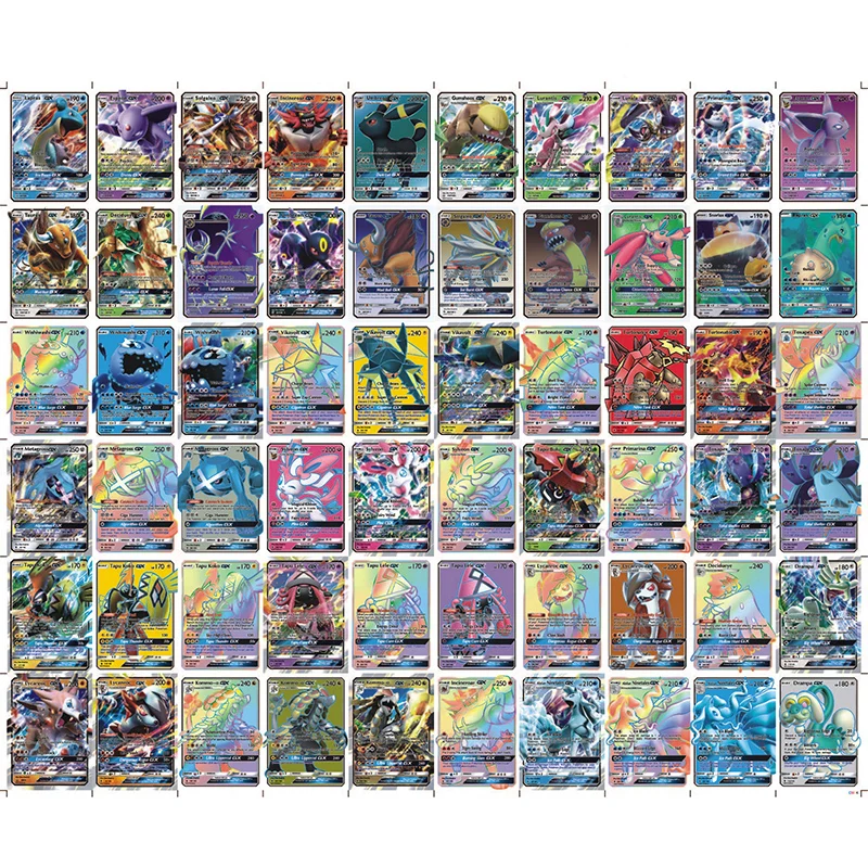 GX Мега Сияющие карты игра битва Cartes Покемон фигурки 300 шт. торговые карты игра детская игрушка «Покемон»