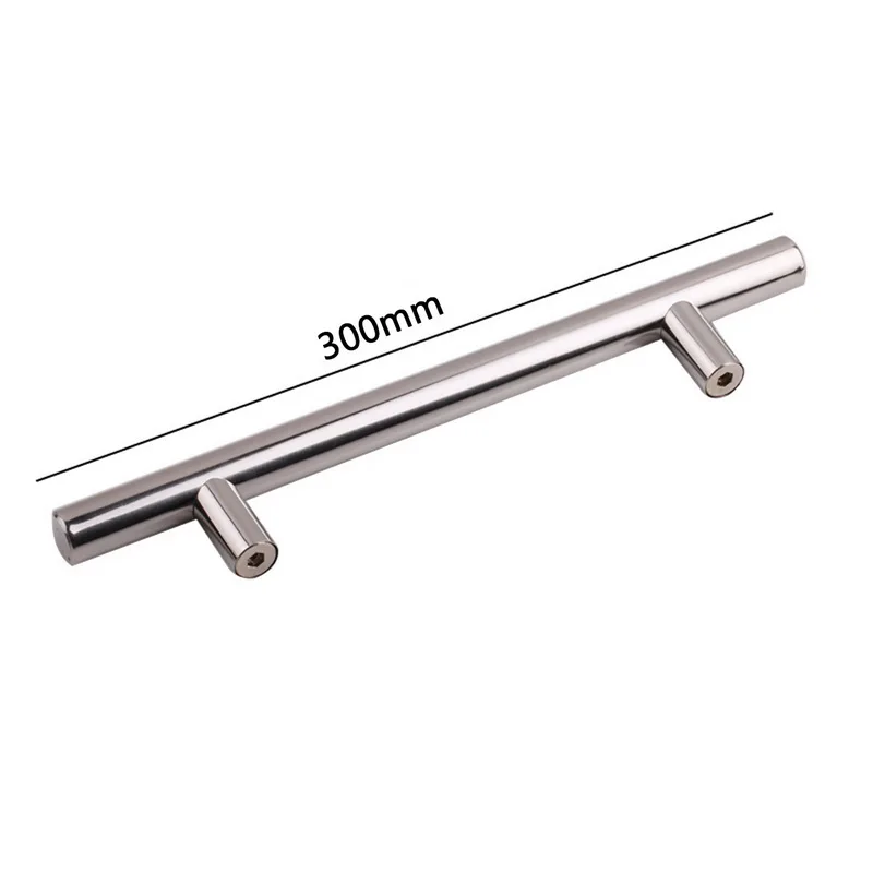 300x192x10mm 2,"-12,6" Т Бар прямой ручки шкафа ручки 10 мм нержавеющая сталь кухонная дверь шкафа ручки, рукоятки для мебели - Цвет: 300x192x10mm