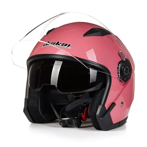Винтажные стильные шлемы для мотоцикла с двумя объективами и открытым