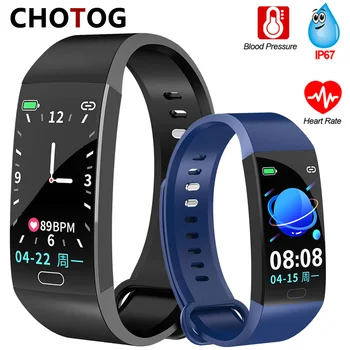 

Smart Wristband 1.14'' Screen Weather Message Push Ip67 Waterproof Fitness Tracker Heart Rate Oxygen Blood Pressure Monitor