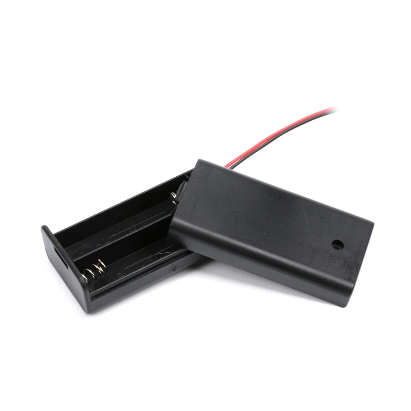 2348AA Battery Cover Storage Holder Case Box Container Cell Box With NOOFF Button For AA Battery Holder DIY (2)