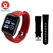 Pulseira relógio inteligente tela colorida freqüência cardíaca monitoramento de pressão arterial faixa movimento inteligente para android apple assista pk iwo