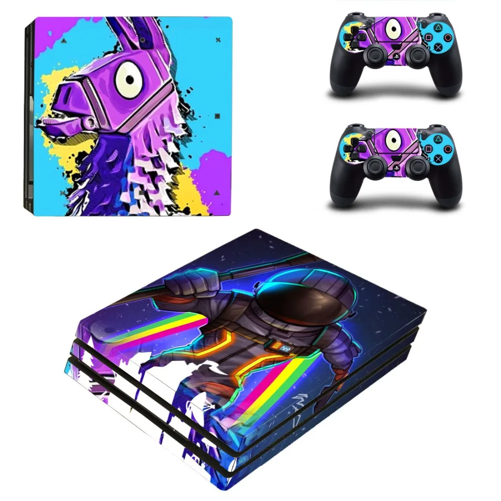 Green New PS4 Pro Stickers Play station 4 Skin Sticker Decals For PlayStation 4 PS4 Pro Console and Controller Skins Vinyl - Color: Green