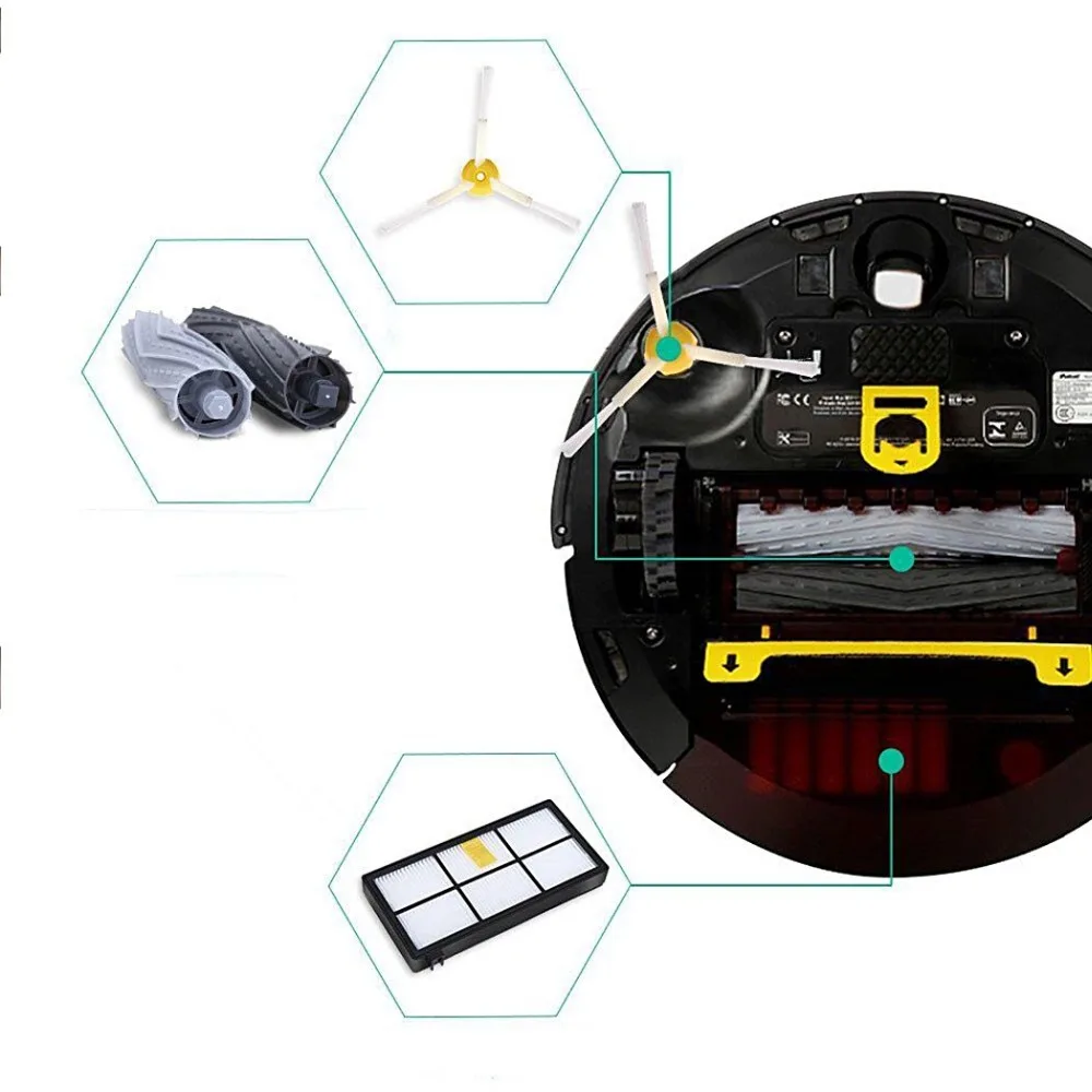 HEPA Filter Sikat Suku Cadang Kit untuk 