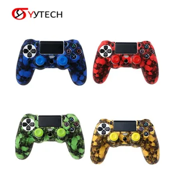 

Gel Rubber Case Cover Soft Silicone Caps Game Components for PS4 Pro Slim Gamepad Controller Protection Cases