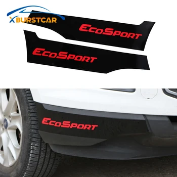 

Xburstcar for Ford Ecosport 2012 - 2016 2Pcs/Set Car Front Bumper Corner Protection Strips Cover Sticker Accessories