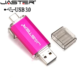 JASTER – clé Usb 128 OTG type c haute vitesse, support à mémoire de 16 GB 32 GB 64 GB 3.0 GB, lecteur Flash pour appareil 
