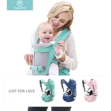 

HappyFlute Comfortable And Latest Baby Portable Carrier Backpack With Hip Seat For Baby Multi-function Sling Wrap Waist Stool