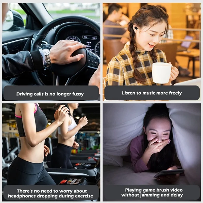 Mini TWS M1 Wireless Earphone BT Earphones Portable Sport Cordless Earbuds In Ear Headset with Charging Box