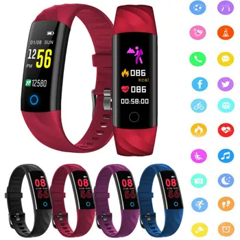 

S5 Smart Bracelet Band Waterproof Smart Watch Fitness Activity Tracker Heart Rate Women Men Kid Wristband For Android iOS 3E26