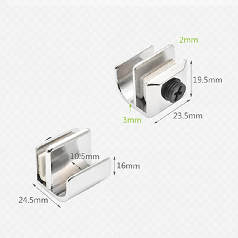 

2pcs Metal Glass Door Single Head Magnetic Catch Latch Clips Tools Pack Elements