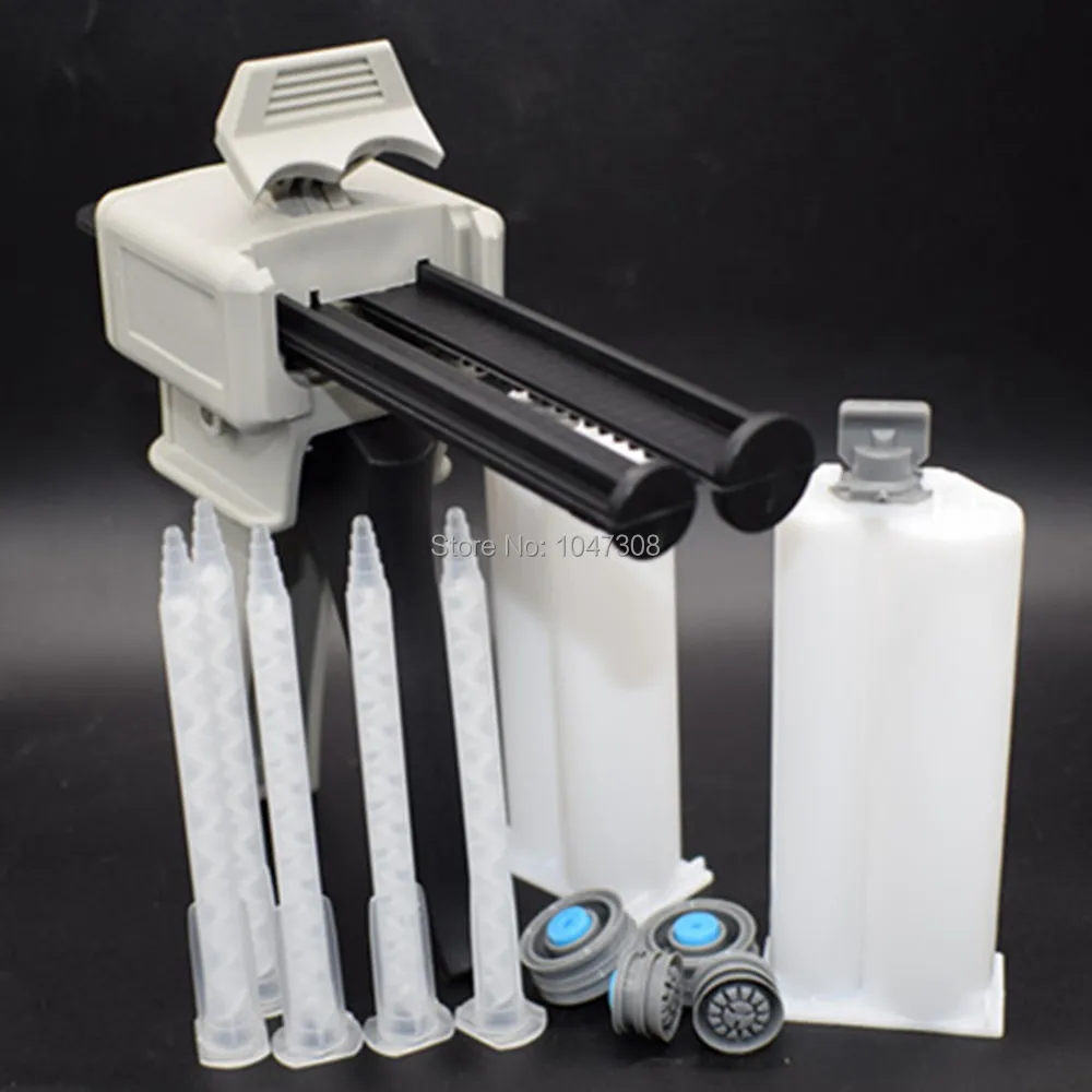 5x 1:1 Static Mixer Tube Dispenser Epoxy Resin Adhesives Mixing Nozzles + 2x 2:1 50ml Cartridge + 50ml 1:1 2:1 Applicator Gun 5x 1:1 Static Mixer Tube Dispenser Epoxy Resin Adhesives Mixing Nozzles + 2x 2:1 50ml Cartridge + 50ml 1:1 2:1 Applicator Gun