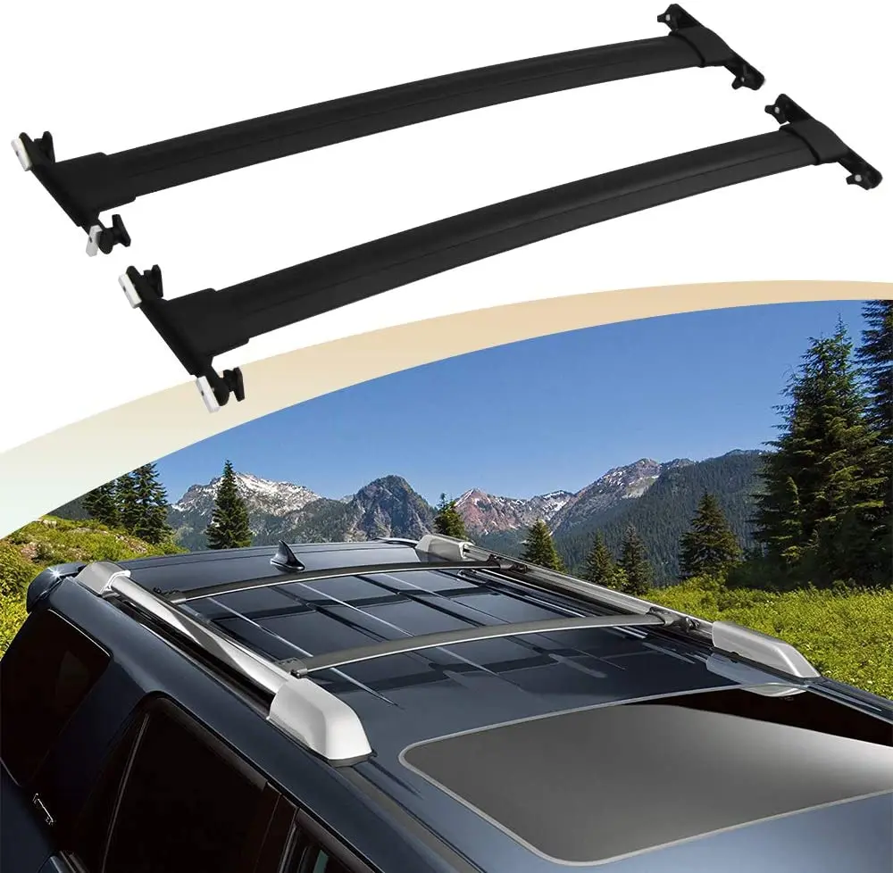 2Pcs Fit for Toyota 4Runner 2010 2019 Adjustable Roof Racks Rail Cross