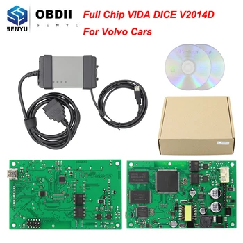 

For Volvo Vida Dice 2014D OBD OBD2 Diagnostic Tool Dice Vida Pro Full Chip OBD 2 For Volvo 2014D Car Diagnostic Auto Tool