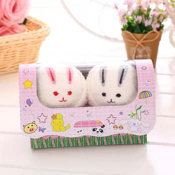 

Animal Washcloth Towel Cake Shape Gift Soft Cute for Wedding Birthday Party Couple MU8669