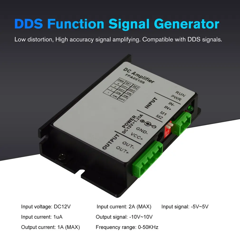 FellTech FPA0510S 1A DDS функция генератор сигналов усилитель модуль высокой мощности Усилитель сигнала Усилитель постоянного тока