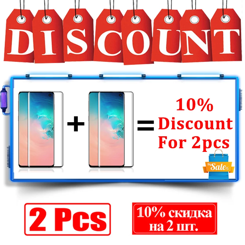 3D защитное стекло на samsung Galaxy S10 Plus Lite S7 S 10 E Light Armor Lite10 Life Verre дисплей безопасности