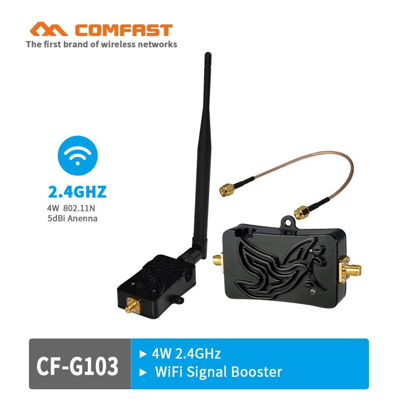 4 Вт Wifi беспроводной широкополосный усилитель роутер 2 ГГц 802.11n диапазона