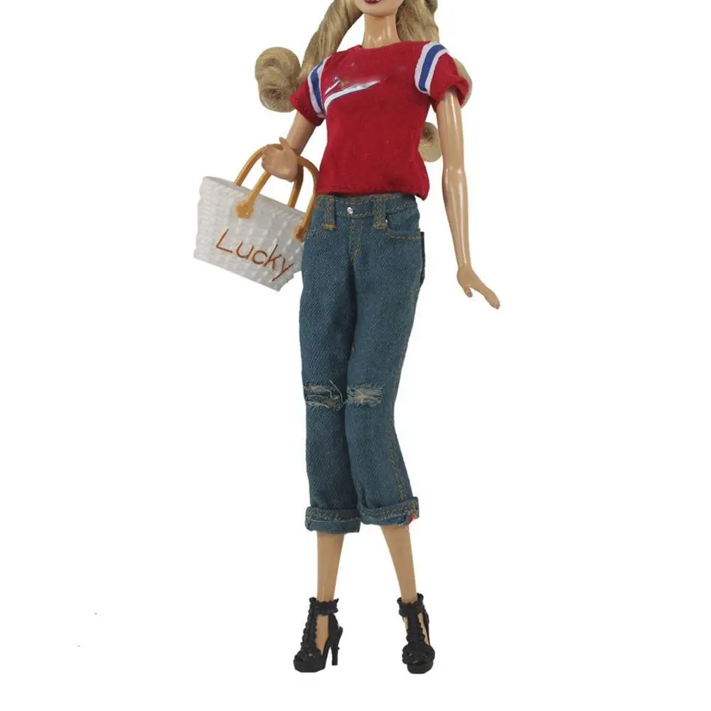 Multi-styles 30CM Doll Pants Fashion Jeans Versatile Trousers Printing Shorts Casual Wears 1/6 BJD Dolls Accessories Kids Toys