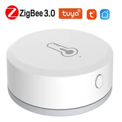Tuya – capteur intelligent ZigBee de température et d'humidité, dispositif de sécurité domestique à piles, fonctionne avec l'application Tuya Smart Life Alexa Google Home 