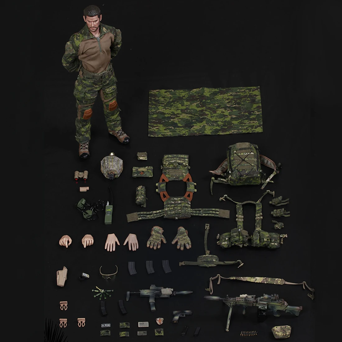 1/6 30 см модель солдата Реалистичная голова скульптура DIY подвижный Devgru джунгли обеззараживание Военная фигура