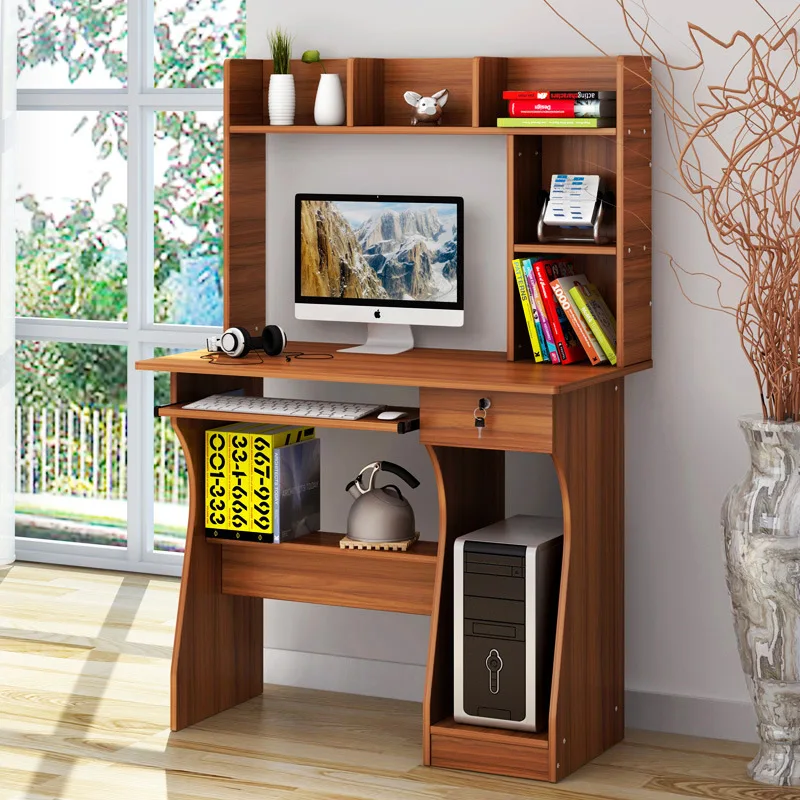 

[Manufacturers Direct Selling] Wholesale Combination Desktop Computer Desk with Bookshelf Simple Household Computer Desk Office