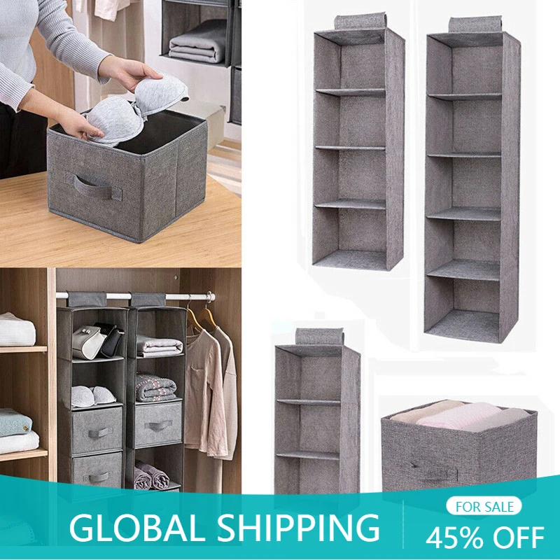 Wardrobe Hanging Storage Bag Interlayer Drawer Type Clothes Hangers