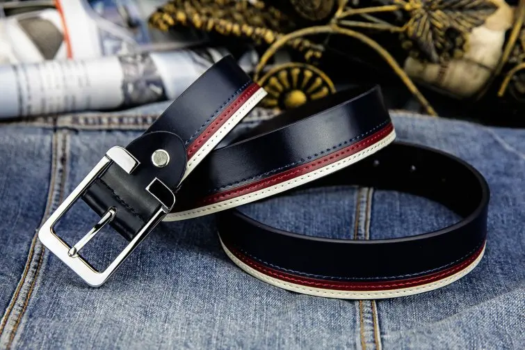 New Leather Belt Men's Needle Buckle Leather Belt Casual Fashion 3.3cm Version with Cowhide Belt Mens Belts Luxury mens designer belts