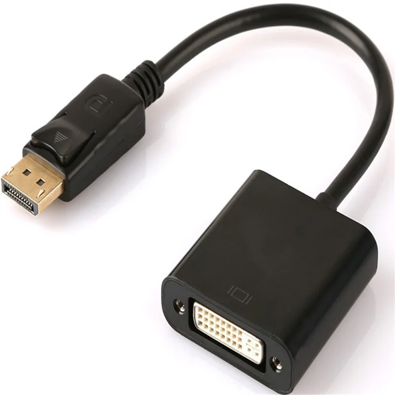 

Переходник с порта дисплея на DVI штекер на гнездо активный DP преобразователь на удлинитель DVI 1080P 3D для проектора HDTV PC