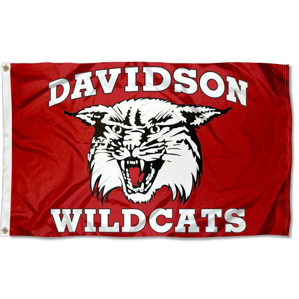 3ft x 5ft 3 x5ft Davidson Колледж флаг wildcats печати баннер, флаг из полиэстера Размеры 150x90 см