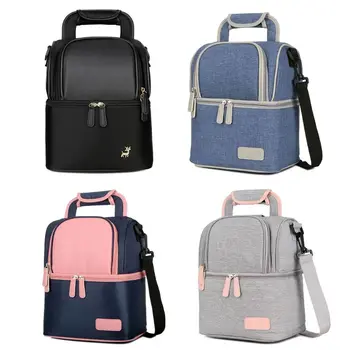 

Fashion Women Backpack Multifunction Picnic Bag Double Bottle Storage Pack U90B