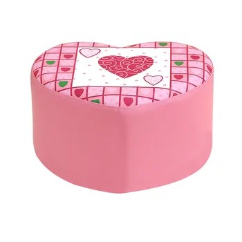 

Children's Stool In Shoes Cute Stool Pink Princess Stool Soft Package Small Low Stool Of Cartoon Love Stool Sofa