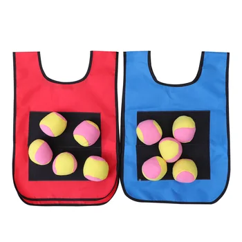 

2pcs Vest Premium Sticky Durable Sturdy Vest Sticky Target Game Props for Kids Students Children with 10 Soft Balls