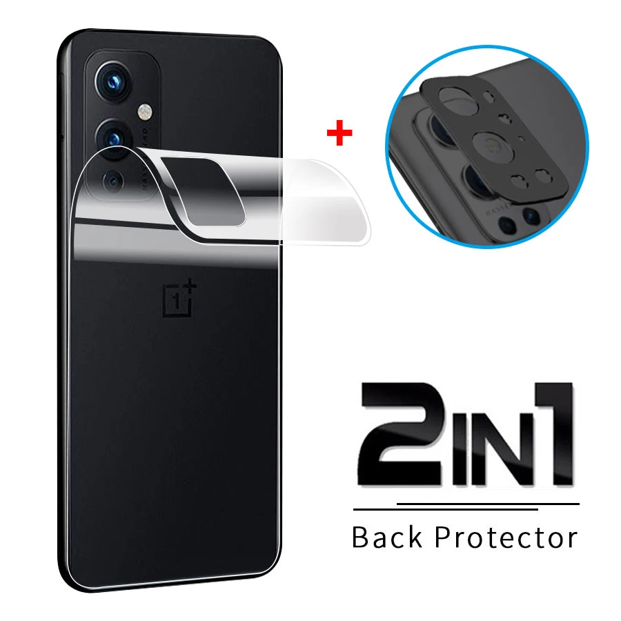 2 в 1 защитная крышка для объектива камеры OnePlus 9 Pro Nord Задняя Гидрогелевая задняя