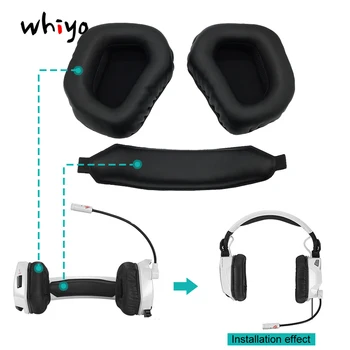 

1 set of Earmuff Ear Pads Cushion Cover Earpads Replacement Cups for MADCATZ F.R.E.Q.TE 7.1 Headphones Sleeve Headset