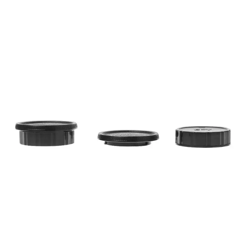 

Rear Lens Body Cap Camera Cover Set Dust Screw Mount Protection Plastic Black Replacement for Contax Yashica CY C/Y