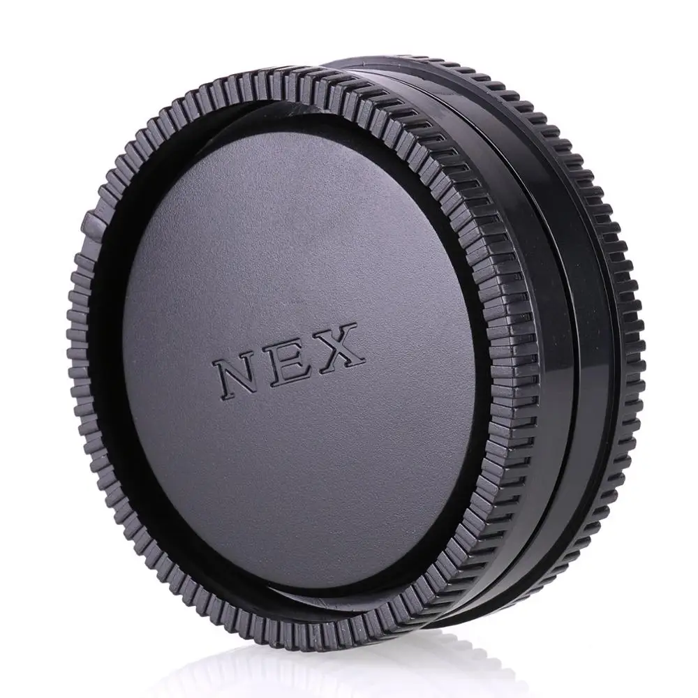 Rear Lens Cap Cover + Camera Front Body Cap For Sony E Mount Nex 5 6 7
