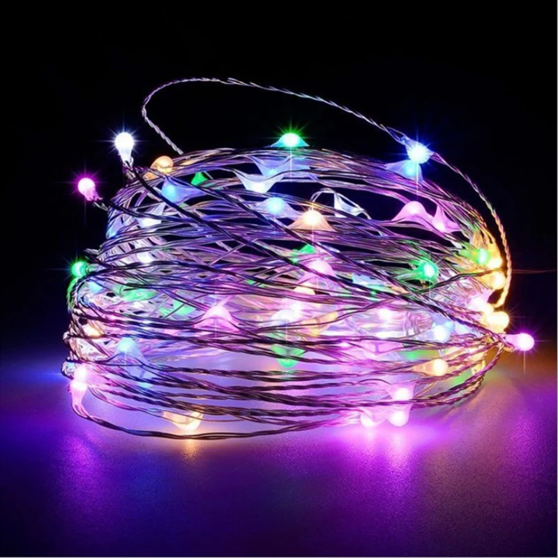 USB interface Copper lamp indoor outdoors LED lamp flower festival gift transparent String Lamp string Decorative lamptive lamp - Испускаемый цвет: Colour