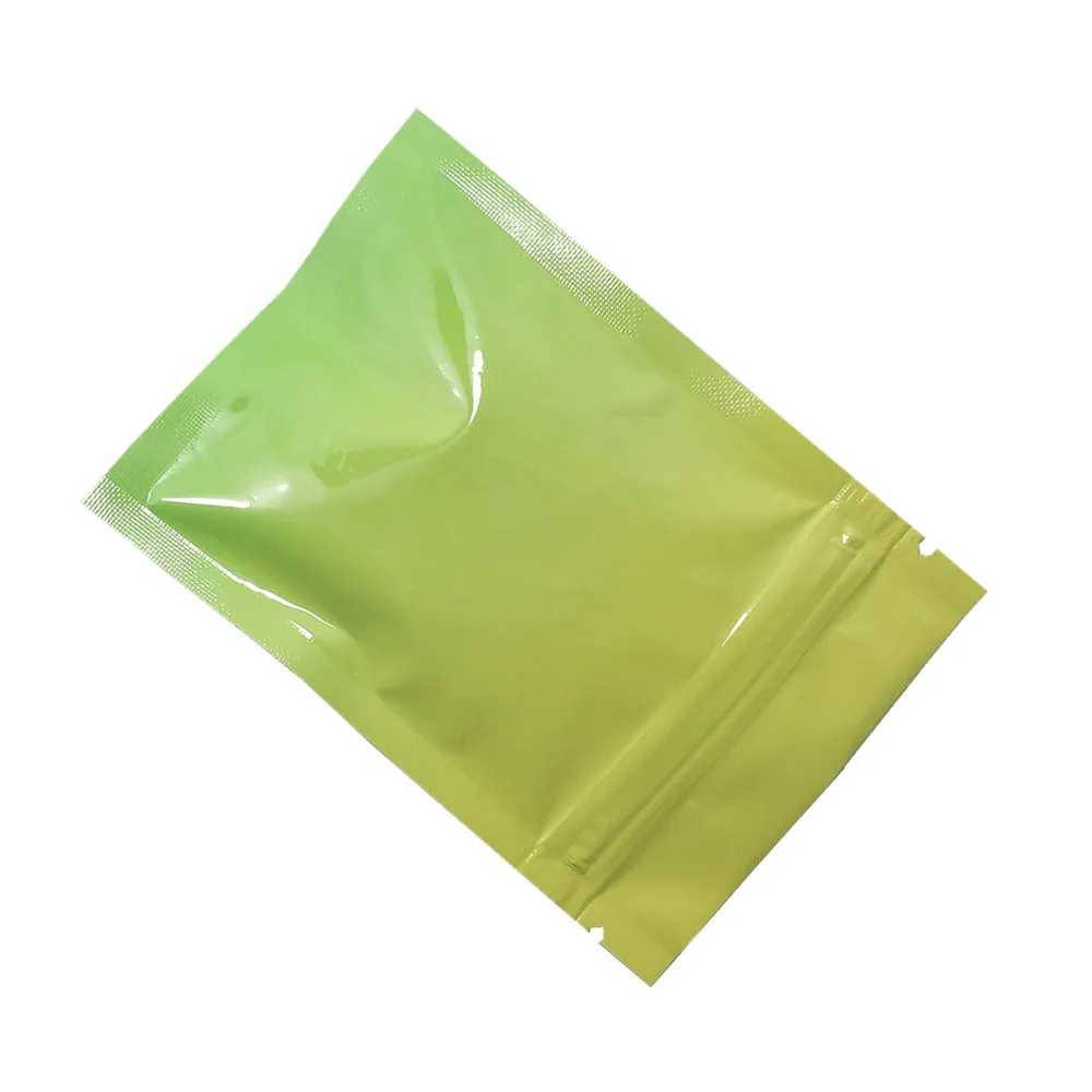 黄绿渐变铝箔自封袋 C