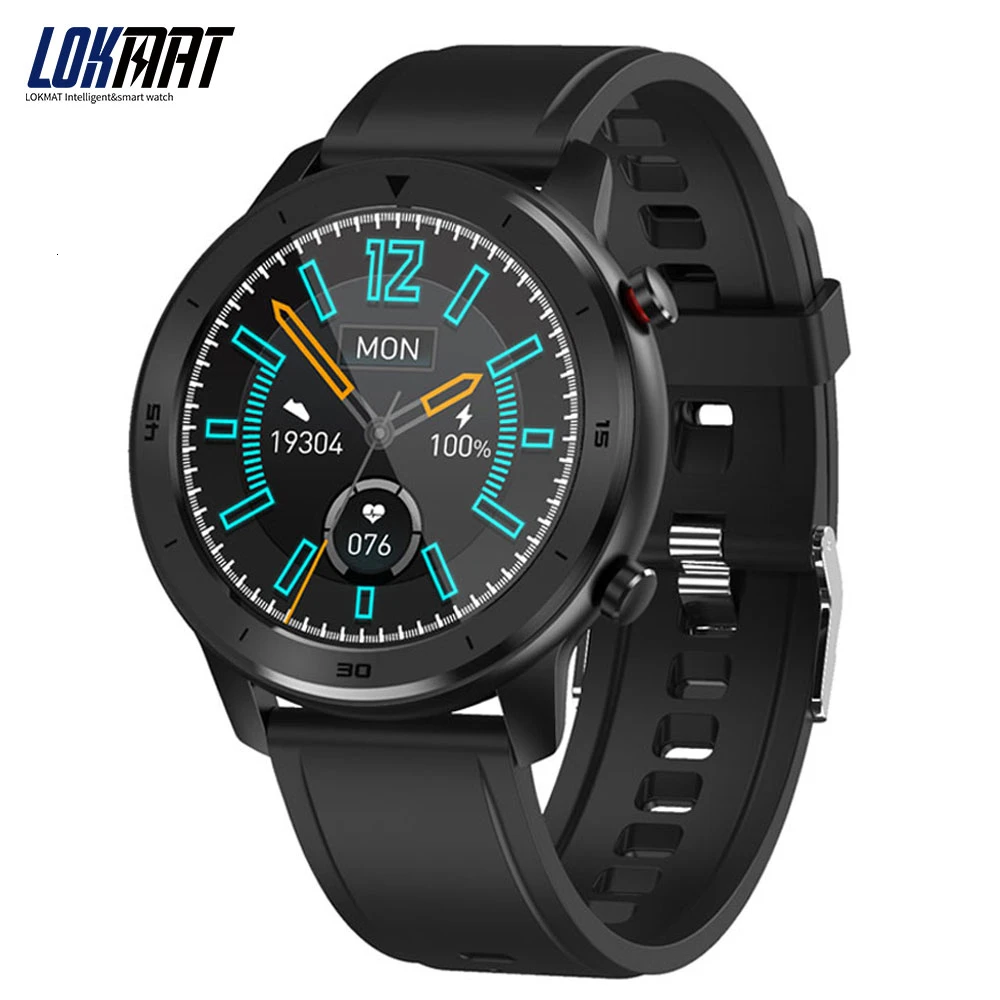 Lokmat Спортивные Bluetooth Смарт-часы монитор сердечного ритма фитнес-трекер 50 м